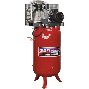 Air Compressor 270L Vertical Belt Drive 7.5hp 3ph 2-Stage with Cast Cylinders SACV52775B - Sealey