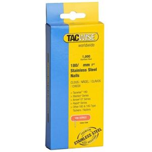 Tacwise - 180 Series 1068 Pack of 1000 x 18 Gauge 35mm Nails Stainless Steel