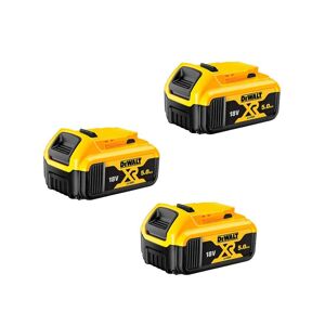 3 X DeWalt DCB184 18v 5.0Ah LED Indicator XR Range Li-Ion Battery Pack