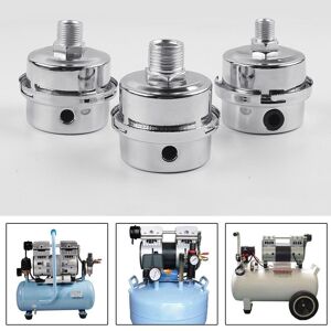 Industry Supplies 12.5/16/20mm Metal Air Filter Oil-Free Muffler Air Compressor Pump Accessories