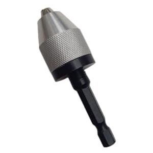 JSNKJLMN Electric Grinding Drill Chuck 1/2''-3/8'' Keyless Drill Chuck Screwdriver Impact Driver Chuck Conversion Adapter 1/4 '' Hex Shank Drill Bit Tool Convertor Adapter