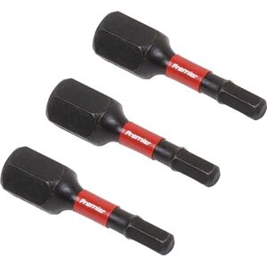 Sealey 3pc 25mm Hex 3mm Impact Power Tool Bit Set - AK8211