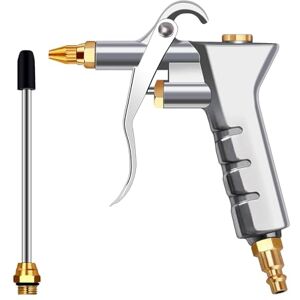 Pnuokn Industrial Air Blow Guns with Brass Adjustable Air Nozzle Extension Pneumatic Tools Air Compressor Guns Air Blow Nozzle Car Engines