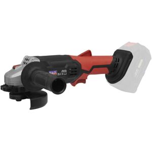 Sealey 20V SV20 Series Cordless Angle Grinder 115mm - Body Only - CP20VAGB, Black