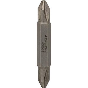 Bosch 2607001740 Screwdriver Bit Double, Ph 2-Ph 2, 45mm Length, Blue