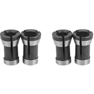 Zunedhys 4Pcs High Precision Collet Chuck Set 6.35mm 8mm Engraving Trimming Machine Electric Router for Machinery Manufacturing