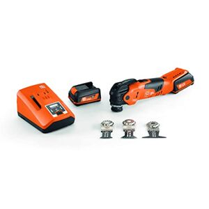 FEIN AMM 300 Plus Start Cordless Multimaster Equipment for Sawing Wood, Metals and Plastics, DC Motor 3 E-Cut Saw Blade, 2 Lithium-Ion Batteries (12V/3Ah) 1x ALG 80 Fast Charger