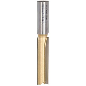 Trend Straight Two Flute Worktop Router Cutter, 1/2 Inch Shank, 12.7mm Cut Diameter & 50.8mm Cut Length, Tungsten Carbide Tipped, BR01X1/2TC