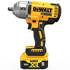 DEWALT 20V MAX Cordless Impact Wrench Kit, 20V MAX, 1/2" Hog Ring with 4-Mode Speed, Includes Battery, Charger and Kit Bag (DCF900P1)