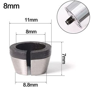 Huaqgu 6mm 6.35mm 8mm Collet Chuck Adapter Engraving Trimming Machine Electric Router Electric Router Tool