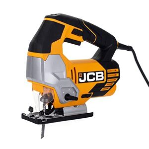 JCB 240V Corded Jigsaw, 4 Pendulum Settings & Tool Free Blade Change, Variable Speed & Built in Dust Blower, Cutting Capacity of 100mm for Wood and 10mm for Metal, 800W, 3 Year Warranty