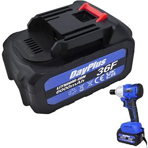 7Sevenjokers 21V36F 6.0Ah Replacement Lithium Ion Battery for 21V Brushless Impact Driver Kit Cordless Impact Wrench 1/2 Impact Gun Electric Impact Drill, ONLY 1pcs Long-Lasting Cordless Tool Battery Pack