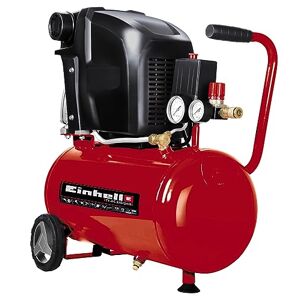 Einhell 24L Oil Lubricated Air Compressor -8 Bar, 116 PSI,132 l/min, 240V, 1500W Long Life Motor, Pressure Reducer, Safety Valve - TE-AC 230/24/8 OF Compressed Air Pump For Workshops, 3 Year Warranty