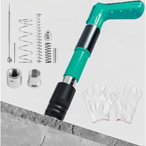 Dandelionsky Mini Nail Gun Concrete Nail Tool Kit Nail Wall Fastening Tool 5 Speed Adjustable Manual Steel Nail Gun Tool Double Silencer Air Nailer Machine for Woodworking Decoration, Not Include Nails