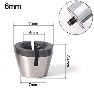 Huaqgu 6mm 6.35mm 8mm Collet Chuck Adapter Engraving Trimming Machine Electric Router Electric Router Tool
