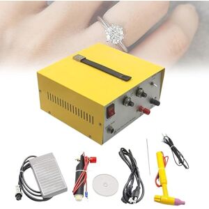 ZHLINGQ Electric Jewelry Pulse Welding Machine Spark Spot Welder Gold Soldering 80a 500w 110v Silver Adjustable Argon Equipment 0.5-80a Universal Sparkle with Pedal Switch & Hand-Held Gun,110V