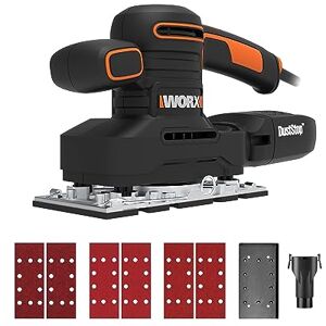 WORX WX641 250W Corded Electric Finishing Sander Sanding Sheets & Dust Collector