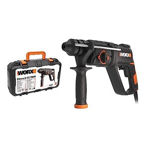 WORX WX337 750W Rotary Hammer Drill SDS Plus 24mm Auxhillary Handle Carry Case