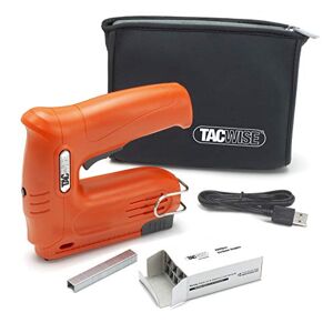 Tacwise 1564 Hobby 53-13EL Cordless 4V Staple/Nail Gun with 2,000 Staples and a Storage Bag, Uses Type 13 & 53 Staples and Type 180 Nails, Orange