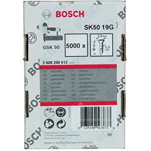 Bosch Professional 5000x Finish Nails SK50 16G (1.2/18 g, 2.0x1.00x19 mm, Galvanised, Accessories for Nail Guns, Pneumatic Nailers)