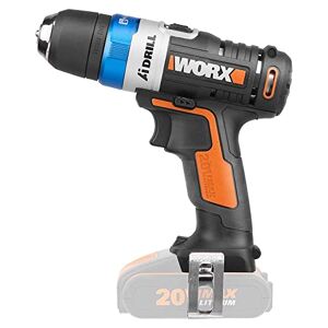 WORX WX178.9 Ai Drill Cordless Drill 20 V with Automatic Chuck Lock, Electronic Torque Setting, Pulse Mode & Bitlock - Without Battery & Charger