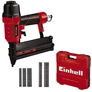 Einhell TC-PN 50 Compressed Air Stapler (2-in-1 Combination Device Stapler & Nailer, Safety Nose, Includes 1,500 Staples & 2,000 Nails, Oil Bottles (Without Oil), Plug Nipple, Transport Case)