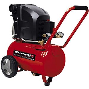 Einhell 24L Oil Lubricated Air Compressor - 10 Bar, 145 PSI, 240V, 1800W Long-Life Motor, Pressure Reducer, Safety Valve - TE-AC 270/24/10 Compressed Air Pump For Workshops, 3 Year Warranty