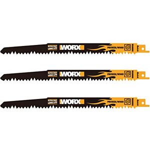 Worx Heavy Duty Professional Universal Reciprocating Saw Wood Cutting Pruning Blades Compatible with Bosch, DeWalt, Makita and Many Others