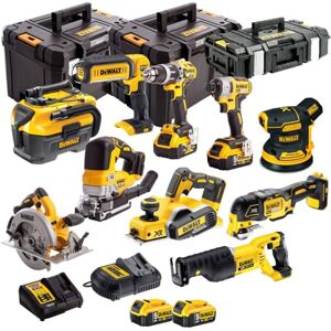 Dewalt DEWKIT92 18V Cordless 10 Piece Kit with 4 x 5.0Ah Batteries & Charger in TSTAK