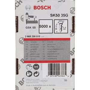 Bosch Professional 5000x Finish Nails SK50 16G (1.2/18 g, 2.0x1.00x35 mm, Galvanised, Accessories for Nail Guns, Pneumatic Nailers)