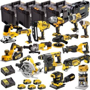 Dewalt 18V 15 Piece Power Tool Kit with 5 x 5.0Ah Batteries DEWKIT25- Monster Power Tool Kit- Combo Kit- 18V Cordless Power Tool Kits- Mega Power Tool- Dewalt kit