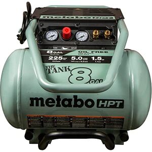 Metabo HPT Air Compressor The Tank™ 8-Gal 225 PSI 5 CFM @ 90 PSI Trolley Oil-Free EC1315S