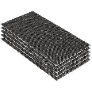 Trend Mesh 1/2 Sheet 115 x 230mm 120 Grit Sanding Sheets, AB/HLF/120M, Pack of 5