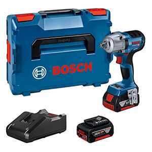Bosch Professional GDS 18V-450 HC Cordless Rotary Impact Wrench (Tightening Torque 450 Nm, Breaking Torque 800 Nm, Includes 2X 5.0 Ah Battery, Charger, L-BOXX)