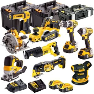 Dewalt DEWKIT91 18V Cordless 9 Piece Kit with 4 x 5.0Ah Batteries & Charger in TSTAK