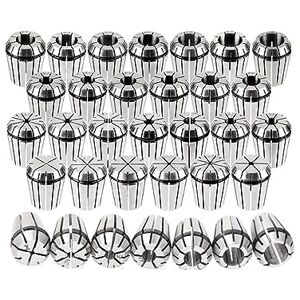 SBTRKT Collet Chuck Set ER8 ER16 ER20 ER25 ER32 ER40 Spring Collet Set for CNC Milling Lathe Machine Tool Holder (Size : 24pcs ER40 Set)