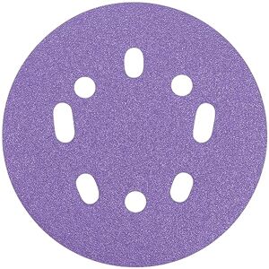 Trend Aluminium Oxide 125mm Random Orbit 180 Grit Abrasive Sanding Disc, AB/125/180A/B, Pack of 50