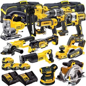 Dewalt 18V Li-ion 11 Piece Cordless Power Tool Kit with 4 x 5.0Ah Batteries & Charger T4TKIT-918-Monster Power Tool Kit- Combo Kit- 18V Cordless Power Tool Kits- Mega Power Tool- Dewalt kit