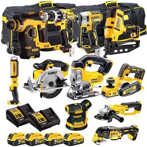 Dewalt 18V 11 Piece Cordless Power Tool Kit with 4 x 5.0Ah Batteries & Charger T4TKIT-917- Tool Set -Monster Power Tool Kit -Combo Kit -18V Cordless Power Tool Kits -Combo Kits -Dewalt kit