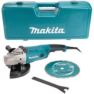 Makita GA9020KD 9”/230mm Angle Grinder with Diamond Blade and Carry Case 110v