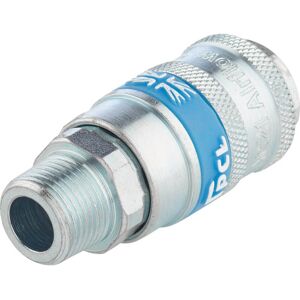 Draper PCL Airflow Air Line Coupling BSPT Male Thread 3/8" BSPT Pack of 1