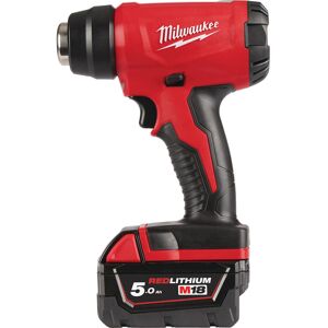 Milwaukee M18 BHG 18v Cordless Heat Gun 2 x 5ah Li-ion Charger Case