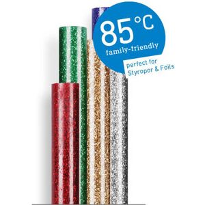 Steinel Assorted Glitter 85 Degree Low Temperature Glue Sticks 7mm 150mm Pack of 16