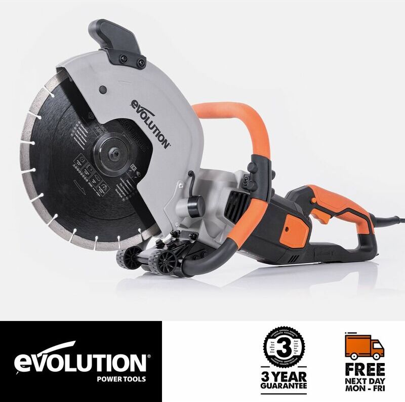 Evolution Power Tools - Evolution R300DCT 300mm 12 Electric Disc Cutter, Concrete Saw, with Diamond Blade (110V)