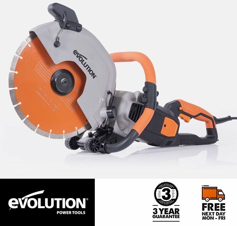 Evolution Power Tools - Evolution R300DCT+ 300mm Electric Disc Cutter with Water Dust Suppression (230V)