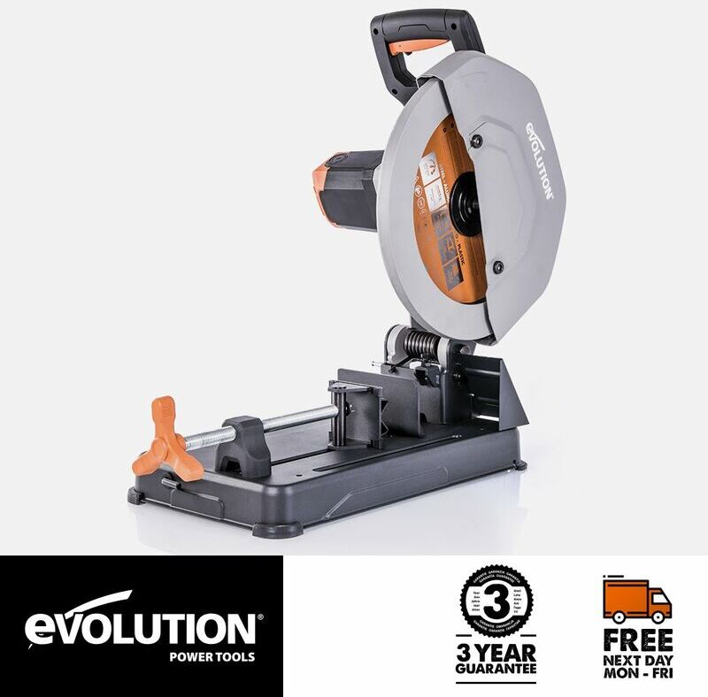 Evolution Power Tools - Evolution R355CPS 355mm Chop Saw with tct Multi-material Cutting Blade (230V)