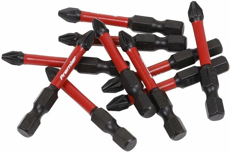 Pozi 2 Impact Power Tool Bits 50mm - 10pc AK8275 - Sealey