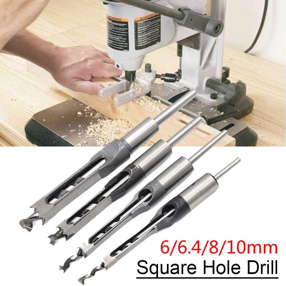 Power Tool Drill Bit Hole 6/6.4/8/10/12.7mm Square Mortising Chisels Woodworking Tool