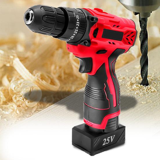 Power Tool Electric Drill Wireless Bit Set Tool Kit Mini Power Cordless Driver for Home
