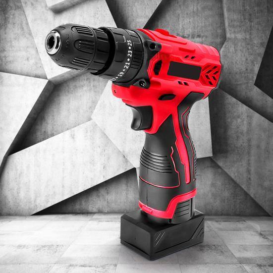 Power Tool Cordless Drill Battery Impact Hammer Woodworking Mini Wireless Screwdriver Power Driver for Home